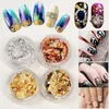 Nagelkunstdecoratie 1 doos Goud Zilver Onregelmatig aluminiumfolie Papier Nagelkunststicker 3D Glitter DIY Manicure UV Gellak Nageldecoratiegereedschap 230830