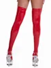 Women Socks Women's Patent Leather Stockings Flirting Sexy Wetlook Long Stocking Rave Party Nightclub Dance Costume Accessories