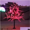 クリスマスの装飾は、人工桜の木の光1152pcs BBS 2m/6.5フィート高さ110/220VACレインプルーフ屋外使用ドロップデルオトボムを導いた