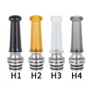 1 Pz LUNGO Drip Tip 510 MTL Dissipatore di Calore Bocchino In Acciaio Inox PC POM PEI Piccolo calibro di Paglia Comune Serbatoio Accessorio