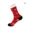 Chaussettes de noël créatives pour femmes, 1 paire, dessin animé amusant pour enfants, cadeau mignon, Elk bonhomme de neige, père noël imprimé pour Festival