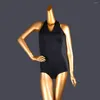 Stage Wear Bandage Samba Tango Rompers Solid Color Dance Costume Latin Clothes Women Standard Dances Woman High Waist Female Clothing