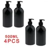 Vloeibare zeepdispenser Zepen Lotion Hervulbare fles Plastic watershampoo 4 stuks 500 ml