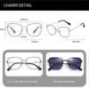 Fashion Sunglasses Frames KANDREA Vintage Metal Sunglasses Frame Fashion Women Optical Myopia Eyeglasses Frames Polarized Prescription Glasses 95816 230830