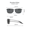 Lunettes de soleil de mode Cadres Lunettes de soleil polarisées ultralégères sans monture Hommes Conduite Miroir Shades Sport de plein air Pêche Lunettes de soleil Lunettes TR90 Cadre UV 2PCS 230830