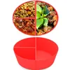 Bowls Slow Cooker Divider Liner Silicone 3 Pieces Reusable Eco-Friendly Leakproof Dishwasher Safe Cooking For 6qt Crock Pan