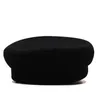 Berets utumn inverno corrente preto militar para mulheres feminino liso exército boné salior chapéu menina viagem senhoras pintores 230830