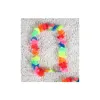 Decorative Flowers Wreaths Hawaiian Rainbow Flower Leis Artificial Beach Garland Necklace Luau Party Gay Pride 40 Inches Mti Colour Dhein