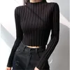 Swetry damskie Vintage damskie ubrania czarne białe pullover SWEATER KOBIETA 2023 AUTN WITY Zima Kczyny z długim rękawem Kobieta