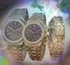 Relógio masculino de 42 mm com data automática e hora do dia, pulseira de borracha de aço inoxidável de 42 mm, movimento japonês, relógio de quartzo super luminoso, feminino, masculino, presentes Montre De Luxe