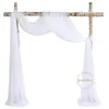 Obiekty dekoracyjne figurki 10 metrów Wedding Arch Drape Fabric Sheer Szyfonowy Tiul Tiul Kurtain Draping Trail Party Materia Home Ceremonia Drapery 230829