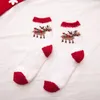 Juldekorationer julstrumpor förtjockade handdukstrumpor Höst och vinter Ny populär varma korall sammet strumpor mångsidiga halvkant sammet strumpor grossist