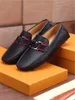 Véritable cuir hommes chaussures décontractées marque doux italien hommes designer mocassins respirant sans lacet noir chaussures de conduite grande taille 38-46
