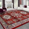 Vintage Persian Red Carpet Living Room High-end Luxury American Hairless Tea Table Rug Bedroom Bed End Anti-slip Large Area Mat HKD230830