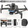 AE3-ProMax Drone di livello professionale Motore brushless 5G Posizionamento GPS Giunto cardanico a tre assi Posizionamento del flusso ottico Evitamento intelligente degli ostacoli Doppia fotocamera HD