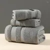 Towel Bright White Set 3pcs Pure Cotton Blue Bath For Family Plain Color Towels Large Adults Orange