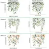 壁のステッカー緑の植物の葉の葉の葉の浴室のトイレの装飾リビングルームの家の装飾壁画の美しさ自己肥沃なデカール230829