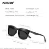 Mode Sonnenbrillenrahmen KDEAM Herren Quadratische Sonnenbrille Polarisierte Linse TR90 Material Rahmen Feder Edelstahl Scharniere Angeln Sonnenbrille KD393 230830