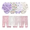 Ensembles de vêtements en coton 68 pièces | Vêtements pour bébé garçon 012M, body d'automne, pantalons pour garçons, manches longues, fille 230830