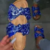 Slippers Women Summer Sandals 2023 Cow Bow-knot Slides Tie Dye Graffiti Footwear Non-Slip Flip Flop Beach