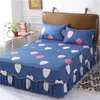 Bed Skirt Home Furnishing 2023 Aloe Cotton Side Cute Printed Pattern King Size Bedding Single Double Cover