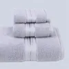 Serviette 3 pièces ensemble de bain pour hommes femmes adultes enfants salle de bain 70 140 34 76 haute qualité