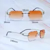 Diamantschliff Sonnenbrille Mode Stilvolle Brillen Vintage Herren Sonnenbrille Damen Coole Dekoration Carter Designer Gafas De Sol Goldrahmen