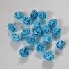 Roses artificielles en mousse à pois, 100 pièces, 3.5cm, fleurs décoratives, boîte à cadeaux, bricolage, mariage, noël, décoration de maison, matériaux artistiques