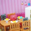 Doll House Accessories Toys 1 12 Forest Family Montessori Kitchen Compatible Miniature Dollhouse Furniture Pretend Play Gifts 230830