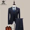 Mens Suits Blazers 10 Renk S5XL Blazer Yelek Pantolon Butik Moda Ekose Retro İş Takımı Damat Düğün Şov Partisi Marka 230829