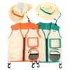 Strumenti Laboratorio Giocattoli per bambini Kit costume da esploratore per bambini Completo da avventure comprensivo di gilet e cappello Regalo per set da esterno 230830