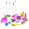 Strumenti Laboratorio Mini Simulazione Pulizia Giochi di finzione Giocattoli per bambini Scopa per bambini Pennelli per trucco Set per lavatrice Gioco per asilo 230830