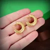 Classic Earrings 18K Gold Plated Scaly Nail Earrings Designer Womens Fashion Catwalk Snakelike Hollow Out Jewelry Accessories Brand B