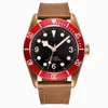 Montres-bracelets Corgeut NH35A Miyota Sport 20ATM Montre militaire PVD Café Bronze Boîtier Verre Saphir Lumineux Fermoir Déployant Deepwaterproof 230829