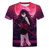 メンズTシャツセクシーな女の子シャツakame gaキル3dプリントTシャツ男性女性ファッションキッズヒップホップトップティーボーイズイブ