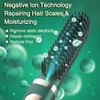 Alisadores de cabelo elétrico profissional íon negativo alisador escova curling pente alisamento aquecimento 230829