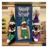 ديكورات عيد الميلاد تتنقل على stoop elf doll spy bent bent home decorati gift toy t0814 drop droper