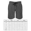 Mäns shorts Summer Board Graphic Line Sportswear White Stripes Print Beach Short Pants Fashion Quick Dry Trunks Plus Size