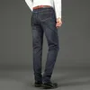 Mens Jeans Business Casual Straight Stretch Moda Clássico Azul Preto Trabalho Denim Calças Masculino Marca Roupas Tamanho 3238 230829