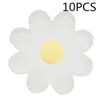 Decorative Objects Figurines Daisy Birthday Party Decoration For Kids Flag Pulling 7inch Plate First Supplies 230829