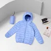 Manteau en duvet pour bébés filles et garçons, veste légère, solide, vêtements d'automne et d'hiver pour enfants en bas âge, 2023