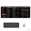 Mouse Pads Wrist Rests 1pc Computer Function Shortcut Key Mouse Pad Mouse Pad Large Thickened Keyboard Table Mat R230830