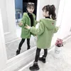 Donsjas Herfst Winter Kinderen Meisjes Pluche Uitloper Jassen Kleding Kinderen Hoodies Lam Pluizige Tieners Dikke Warme Tops Rits Kleding