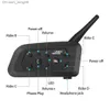 Vnetphone V6 Motorhelm Bluetooth Intercom 1200M Helm Interphone Full-duplex Praten Voor 6 Rijders IP65 Waterdicht BT5.0 Q230830