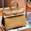 Designer Genuine Leather Bk Platinum Handbag 30cm Tote Golden Brown Tr Togo Fashionable Commuter Women's Bag Bags
