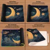 Mouse Pads Wrist Rests Celestial Desk Mat Cute Space Deskmat Cozy Witchy Art Large Mousepad Soft Keyboard Deskpad Mouse pad R230830