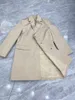 Trenchs de femmes manteau ToT rétro simple boutonnage coton mi-long costume veste classique de haute qualité automne coupe-vent femme