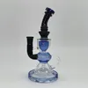 Bong en verre de 8,7 pouces, conduite d'eau, plate-forme de recyclage, plate-forme Dab, narguilé, pipe à fumer