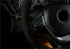 Cubiertas del volante Cubierta del coche Negro 38 cm DIY con accesorios interiores de hilo de aguja
