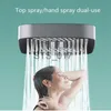 Bathroom Shower Heads 4 Mode Adjustable Rainfall Shower Large Flow Showerhead High Pressure Water Saving Shower Mixer Bathroom Accessories x0830